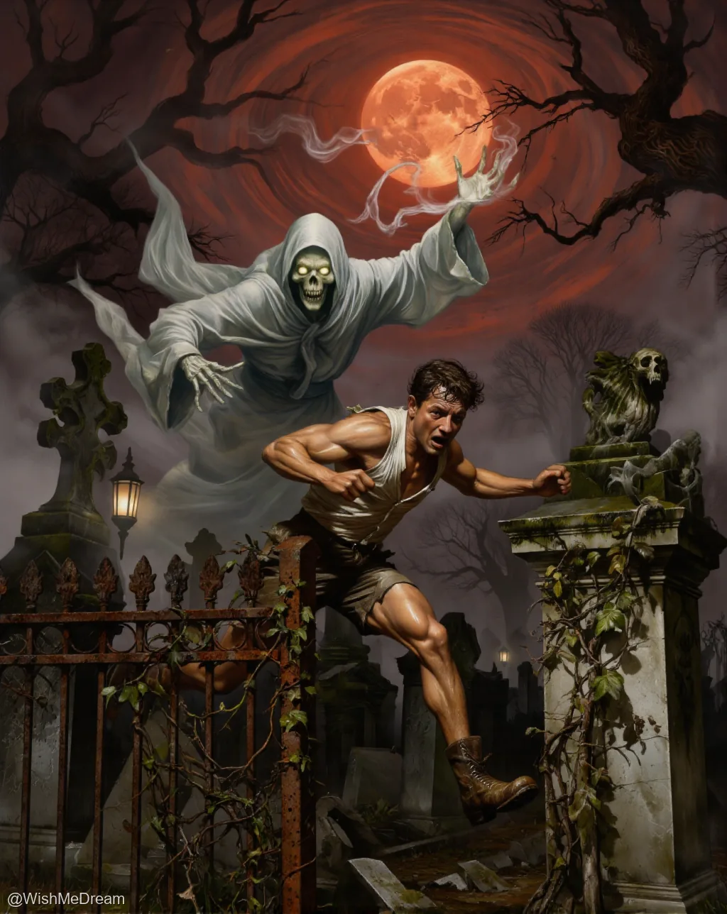 Full Moon at the Graveyard